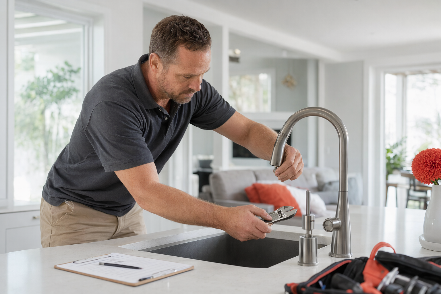 Maintenance and inspections for a vacation rental